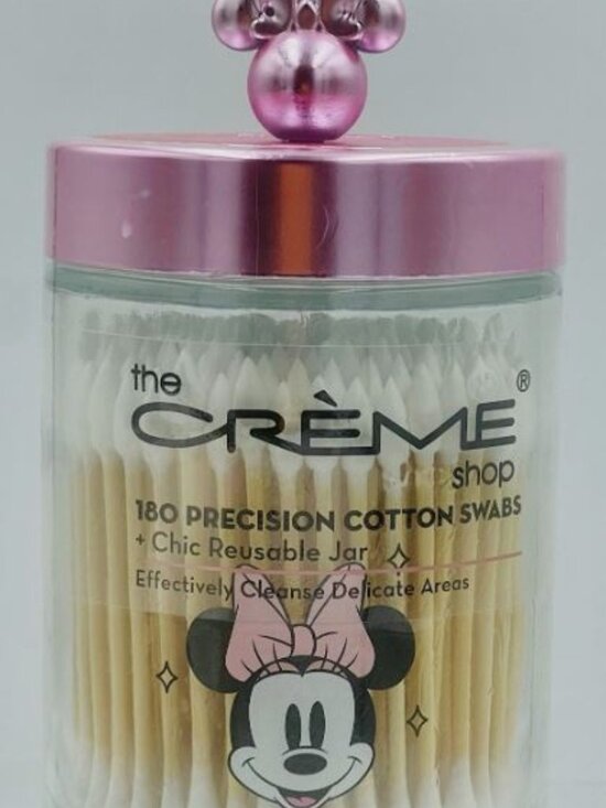 The Creme Shop Other - The Creme Shop Minnie Mouse Disney Chic Reusable Jar 180 Precision Cotton Swabs